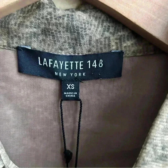 Lafayette 148 New York Long Sleeve Button Down Top - Picture 4 of 10